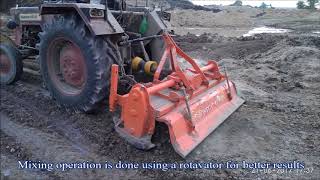 Soil Stabilisation using cement  HIGHWAY ENGINEERING [upl. by Siraj901]