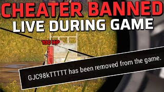 CHEATER BANNED LIVE WHILE SPECTATING  PUBG [upl. by Goldfarb]