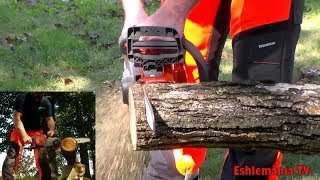 Husqvarna 120i Battery Powered Chainsaw Unboxing Test Run amp Review [upl. by Rimidalv104]