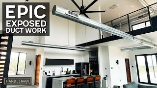 INCREDIBLE Exposed Duct Work Installation amp Finishing [upl. by Smitty]