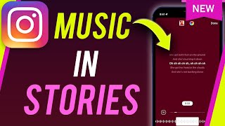 How To Add Music To Instagram Story [upl. by Jamnis]