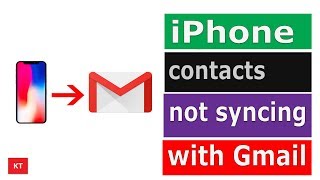 iPhone contacts not syncing with Gmail  Sync iPhone contacts to gmail [upl. by Netsew378]