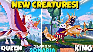 NEW CREATURES are INSANE ROYALTY Creatures  Creatures of Sonaria [upl. by Fax]