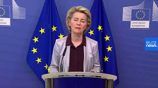 Ursula von der Leyen makes a statement  LIVE [upl. by Larual]