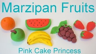 Marzipan Recipe  How to Make Marzipan Fruits by Pink Cake Princess [upl. by Lenore]