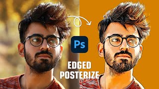 Turn a photo into an illustration Edged posterize in Photoshop 2021 [upl. by Luapsemaj]