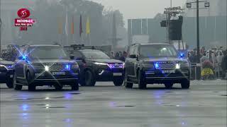 PM Narendra Modi arrives at the Beating Retreat Ceremony 2023 [upl. by Skrap]