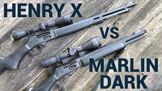 Henry X vs Marlin Dark in 4570 Gov [upl. by Patnode]