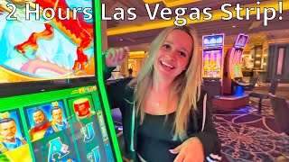 Playing Slots On The Las Vegas Strip For 2 Hours [upl. by Norehs]