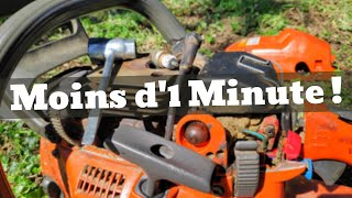 Tronçonneuse Noyée  ASTUCE de PRO Redémarrezla en moins d1 minute [upl. by Acimat]