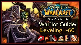 Classic WoW Warrior Leveling Guide 20 Talents Weapon Progression Rotation Tips amp Tricks [upl. by Petey]