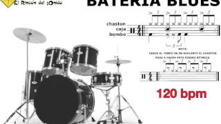 Bateria blues 120 bpm [upl. by Brotherson]