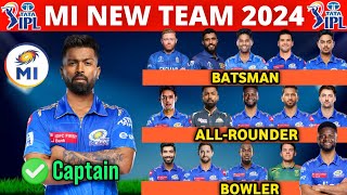 IPL 2024  Mumbai Indians Team Full Squad  MI Team New Players List 2024  MI New Team 2024 [upl. by Saxon178]