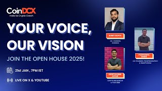 CoinDCX Open House 2025 Whats in this year for Crypto [upl. by Clie]