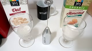 Oat Milk vs Almond Milk part 2 Frothing Test [upl. by Ty]