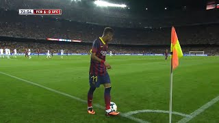 Neymars First Game at Camp Nou [upl. by Leduar72]