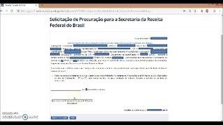 COMO FAZER PROCURAÇÃO RECEITA FEDERAL [upl. by Aneeh890]