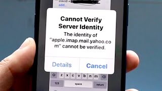 How To FIX quotCannot Verify Server Identityquot On iPhone 2022 [upl. by Cynarra818]