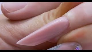 How to Sculpt an Edge Acrylic Nail Edge Nail Tutorial using Nail Forms [upl. by Shuping527]