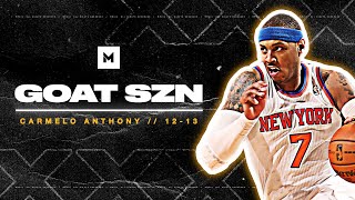 Never Forget When Carmelo Anthony Was a SUPERSTAR 201213 Highlights  GOAT SZN [upl. by Ayamat669]