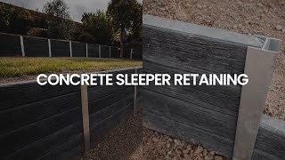 Concrete Sleeper Retaining walls [upl. by Umeh]