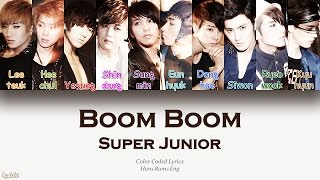 Super Junior 슈퍼주니어 – Boom Boom 나쁜 여자 Color Coded Lyrics HanRomEng [upl. by Bertelli452]