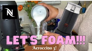 How To Foam Milk With Aeroccino 3 Make Coffee With Foam Tips amp Tricks  Easy Foamed Latte Recipe [upl. by Ettennil]