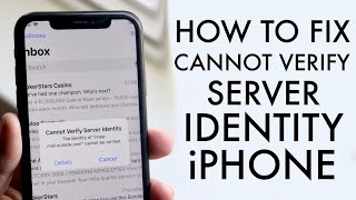 How To FIX quotCannot Verify Server Identityquot On iPhone 2021 [upl. by Ysiad]