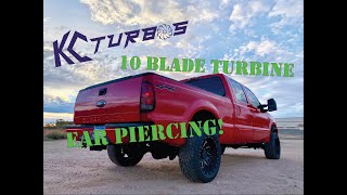 KC Turbos 10 Blade Stage 2 Turbo SOUND Loud Whistle [upl. by Emsoc520]