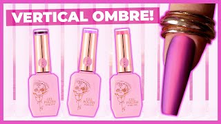 Vertical Ombre Nail Art Tutorial [upl. by Illehs]