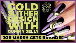 Gold Slither Design With Gummy Jelly [upl. by Igor]