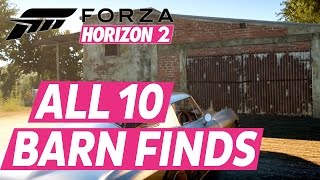 Forza Horizon 2 All Barn Finds Car Locations [upl. by Atig672]