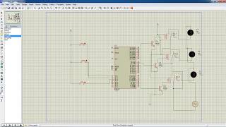 Automatic Street light control using 8051 micro controller Keil IDE and Proteus Simulation [upl. by Eikin249]