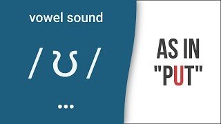 Vowel Sound  ʊ  as in quotputquot  American English Pronunciation [upl. by Leuams]