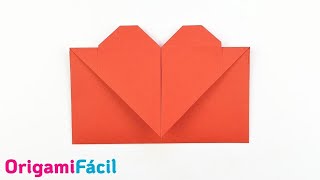 💌 Sobre Corazón de papel fácil paso a paso [upl. by Gingras171]