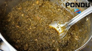 Meilleur Recette De Pondu Congolaise  feuilledemanioc Saka Saka [upl. by Amaty]