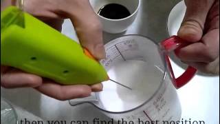 How To Make Latte Art with Mini Milk Frother [upl. by Edyaj]