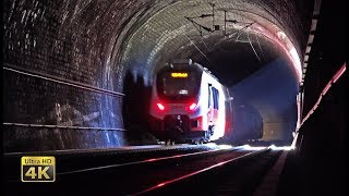 SEMMERINGBAHN Tunnels galleries bridges  Scenery mountain railway 4K [upl. by Dnomse]