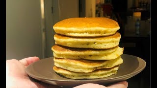 Pancakes o Panquecas SIN LECHE SIN MANTEQUILLA  Claudio Us [upl. by Nirol718]