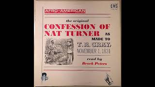 The Confession of Nat Turner  Read by Brock Peters 1968  John Henrik Clark [upl. by Jammie]