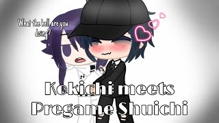 Kokichi meets Pregame Shuichi  Gacha Club [upl. by Ahsemo]