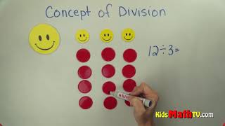 The basic concept of division simplified math video tutorial [upl. by Ameerahs846]