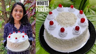 White Forest Cake Without Oven  എളുപ്പത്തിൽ ഒരു White Forest കേക്ക്  White Forest Cake Recipe [upl. by Aimak]