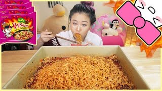 4X SPICY MALA FIRE NOODLE CHALLENGE [upl. by Watson131]