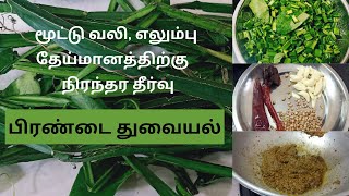 Pirandai Thuvaiyal Recipe in Tamil  பிரண்டை துவையல் மிகவும் சுவையாக செய்வது எப்படி [upl. by Jakoba]