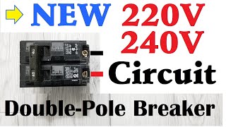 HOW TO INSTALL 220V 240V NEW CIRCUIT DoublePole Breaker [upl. by Ezirtaeb192]