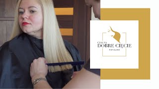 🔥 WŁOSY POD LINIJKĘ W 5 MINUT  How to CUT HAIR STRAIGHT EASY [upl. by Karilla]