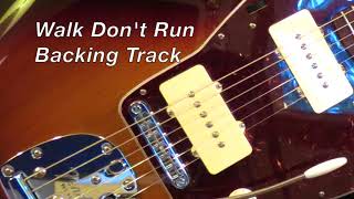 Guitar Backing Track Walk Dont Run The Ventures [upl. by Lecram]