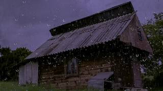 Relaxing Rain Sounds on a Tin Roof w Thunder for Sleep amp Relaxation  10 Hours Natural White Noise [upl. by Gloriana740]