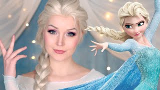 Elsa MakeUp TutorialTransformation  Disneys Frozen [upl. by Loos]